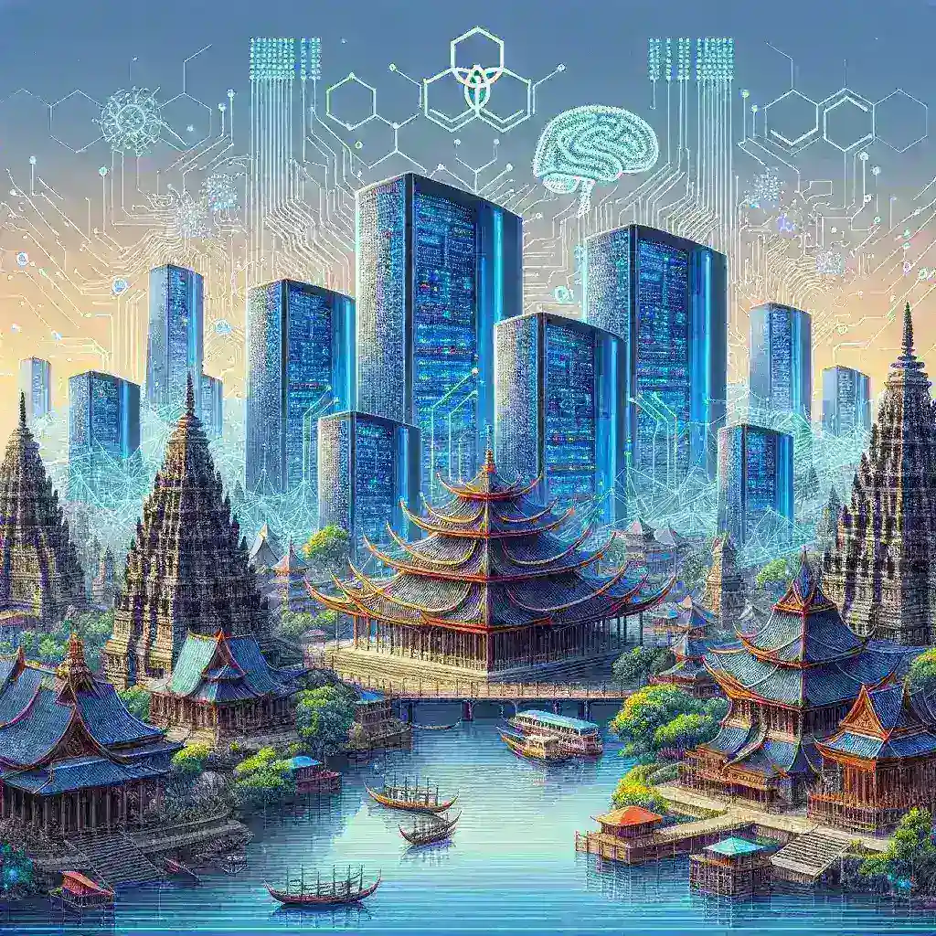 "Indonesia's need for policy frameworks to support AI data centers, showcasing advanced technology and infrastructure development"