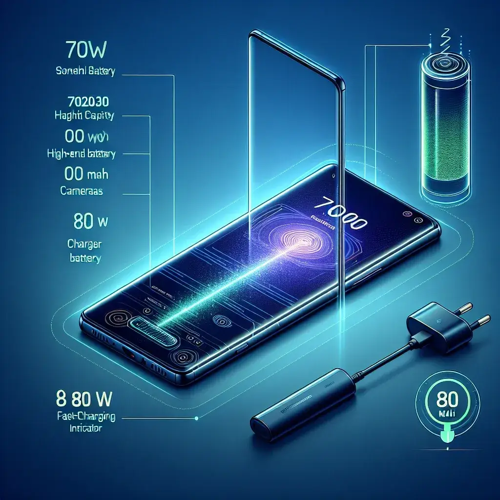 "Realme P4 Pro smartphone showcasing its sleek design and vibrant display, highlighting the impressive 7,000 mAh battery and 80W fast charging feature as featured in the article Realme P4 Pro Debuta con 7.000 mAh y Carga de 80 W."